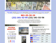 Tablet Screenshot of kantor.waw.pl